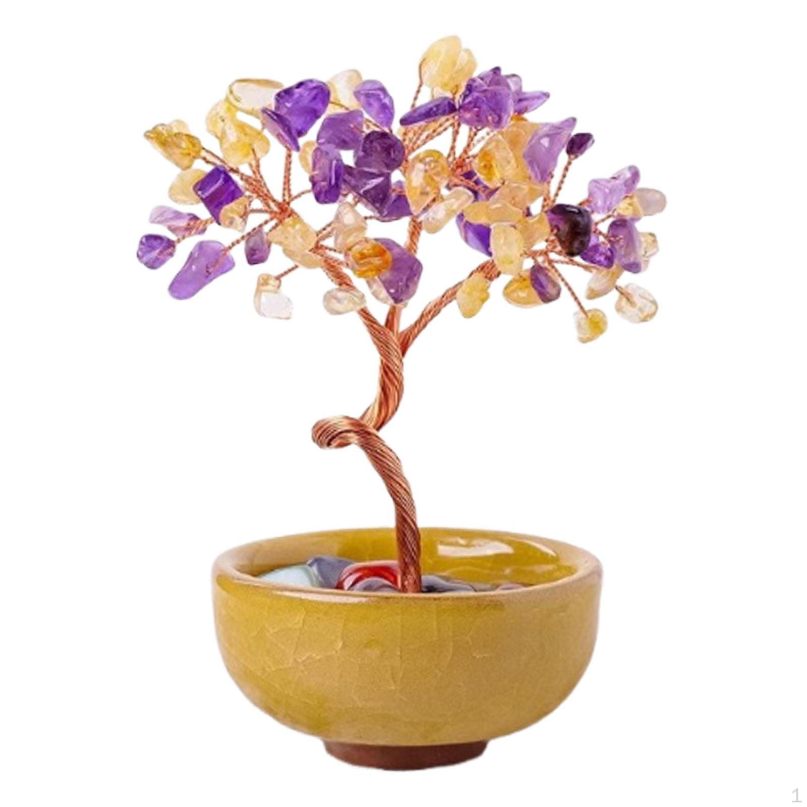 Ceramic Money Tree Sculpture for Prosperity And Collecting mixed