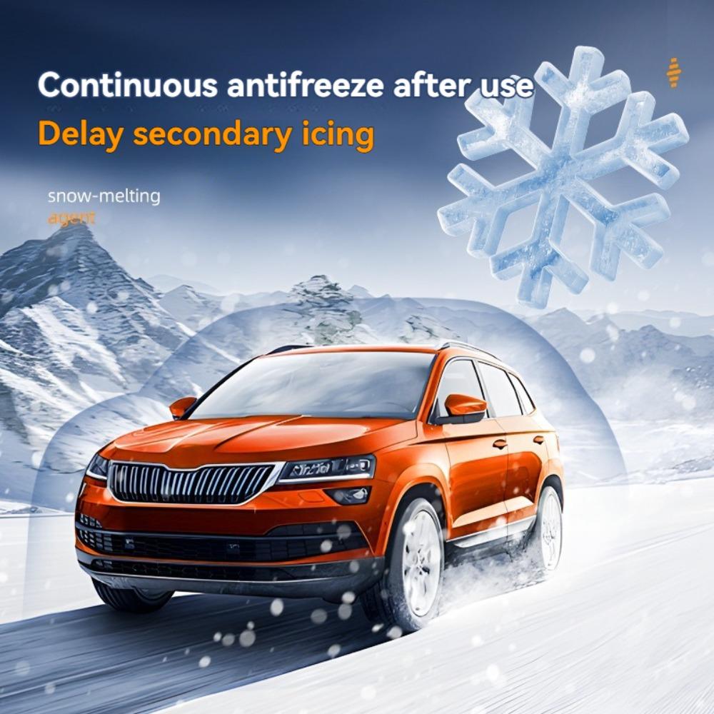 Enteiser-Spray für Autofenster -45°C Schnell wirkend Schnee schmelzend & Eisentferner für Windschutzscheibenglas, 300ml Winter Auto Frostschutz Auftau Flüssigkeit