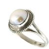 Pearl Silver Ring 'Heaven' - 12 Mm