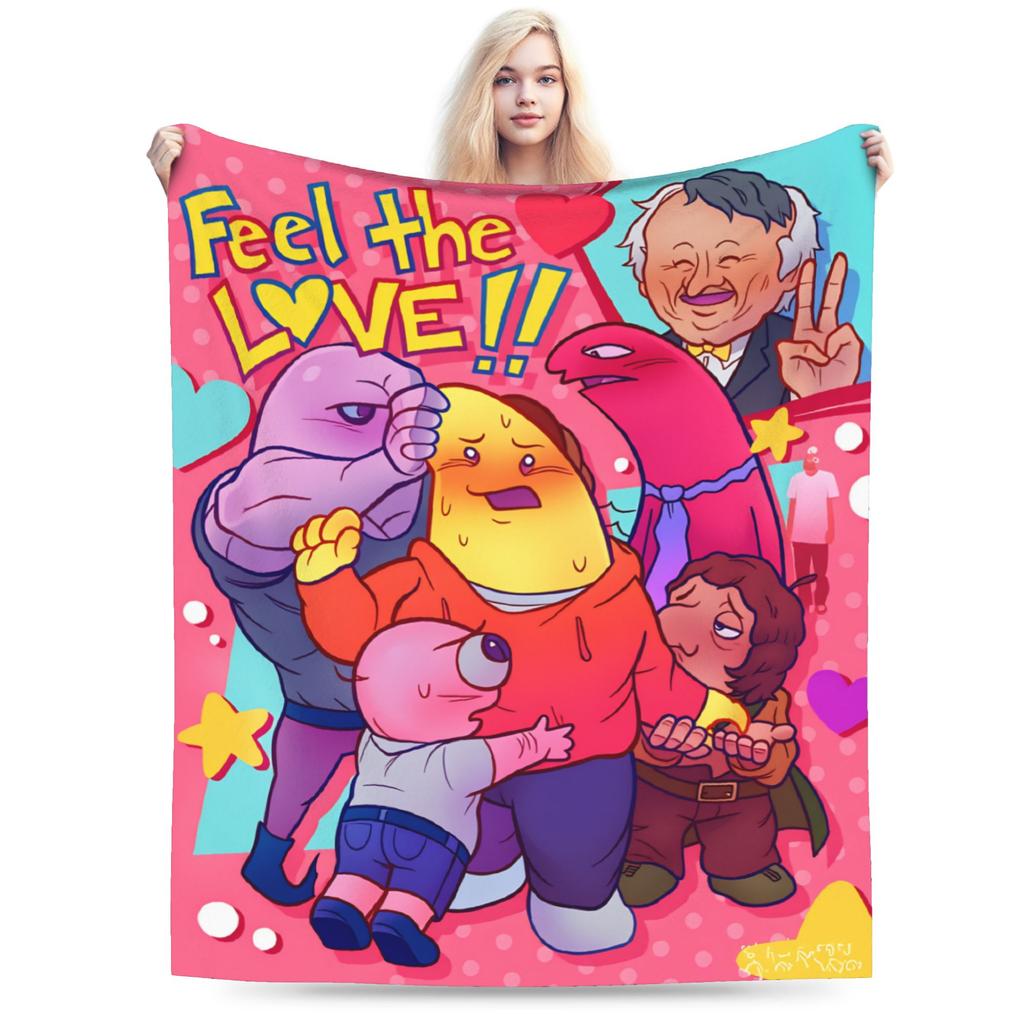 Smiling Friends Pim And Charlie Blanket Quality Super Warm Bedding Throws Winter Kids Adult Couch Chair Sofa Bed Bedspread