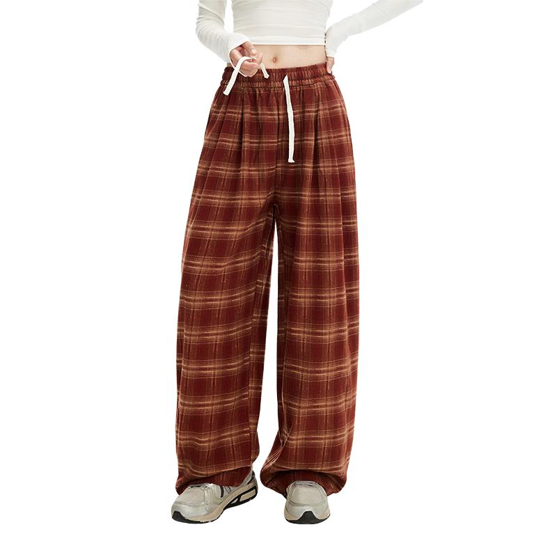 

UNIFREE Soft Relaxed High-Waist Straight-Leg Casual Pants M