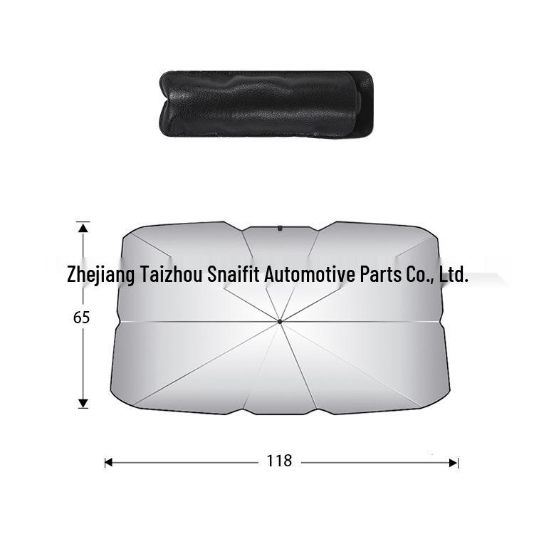 Popular Car Sunshade: Retractable Folding Umbrella for Front Windshield, Heat Insulation, UV Protection