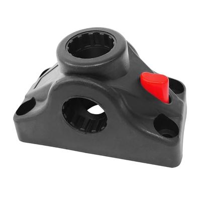 360 Rotating Fishing Rod Holder Secure Lock Deck Mounting Bracket Kayak Boats Fishing Rod Base Easy To Installation