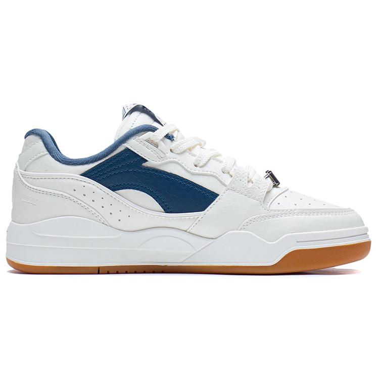 New LINING Skateboard Shoes Women's Low Top Mist White/Evergreen AGCS252-2