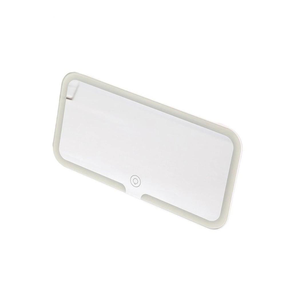 

Auto Vanity Mirror Makeup Mirror Three Gear Adjustment LED Mirror Sun Visor Plate білий