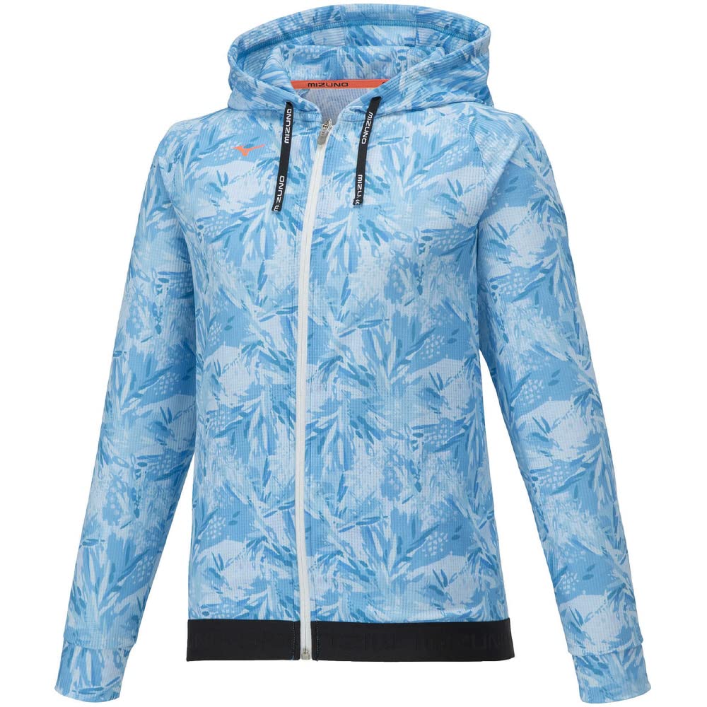 

Тренировочная одежда Dry Aeroflow Hoodie Parka Высокодышащая впитывающая пот быстросохнущая 32MCA310 светло-голубой микс S [Mizuno] женская