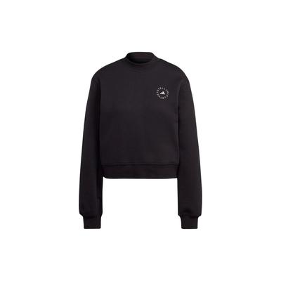Loose Letter Print Round Neck Long Sleeve Sweatshirt Women Sweatshirt Black HR9172