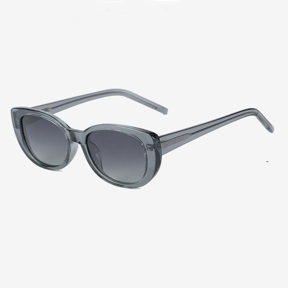 Cat Eye Sunglasses TR90 Frame Polarized Minimalist Design Shades Acetate Temple Women Fashion Gradient Lens Classic Goggles