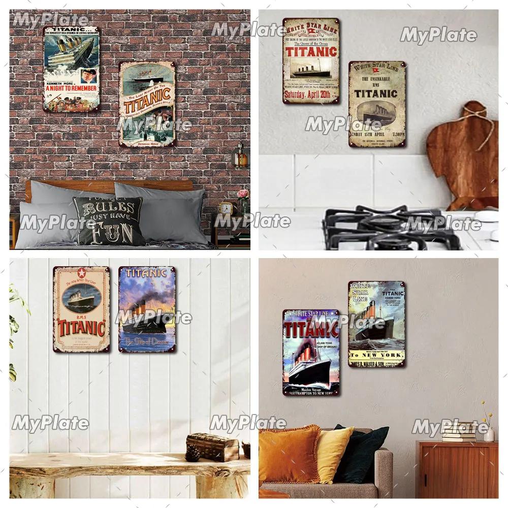 [MaPalte] Vintage Klassischer Film Titanic Metallschild Blechschild Café Dekoration Plakette Heim Wanddeko Barschild Heimdeko Poster