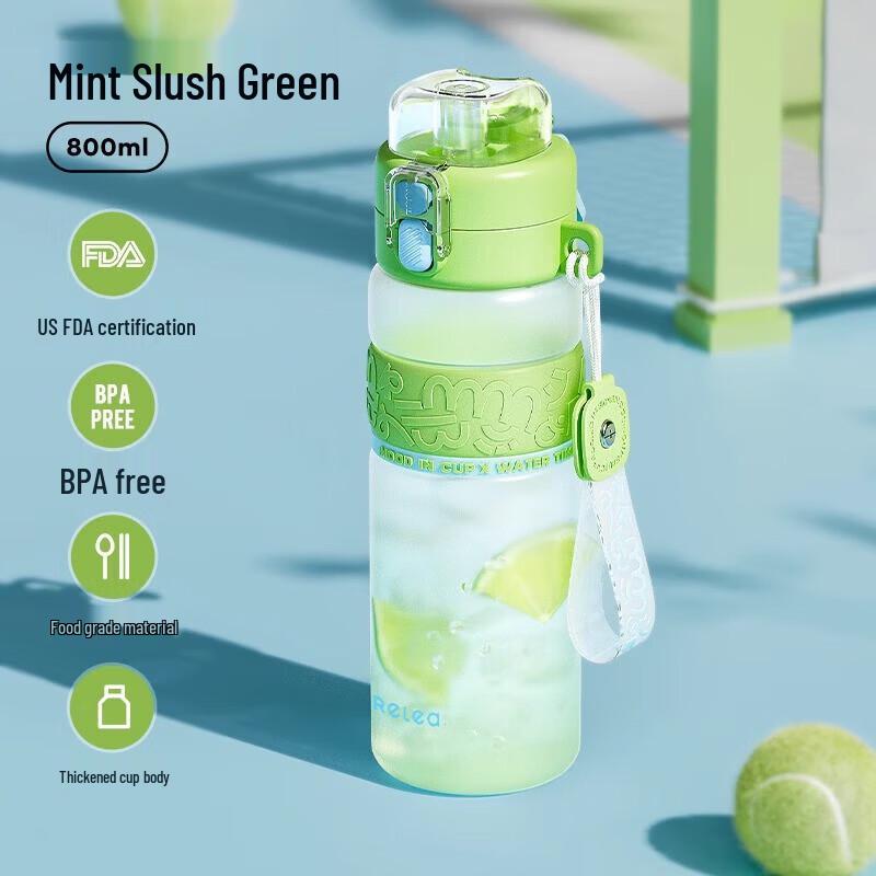 RELEA Tritan Sport Water Bottle with Straw