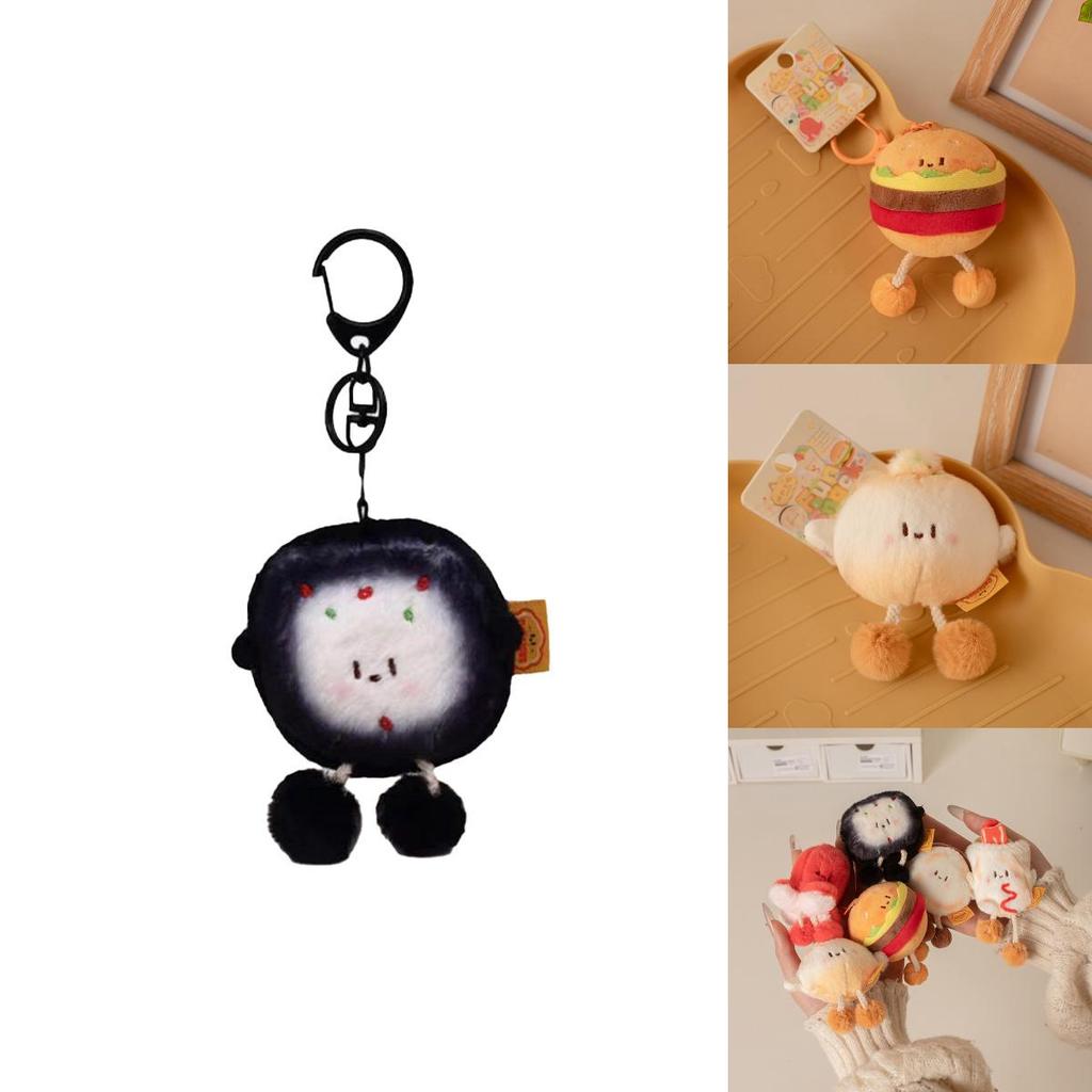 Cute Food Plush Toy Set With Hamburger Pancake Roujiamo Stuffed Animal Gift For Kids