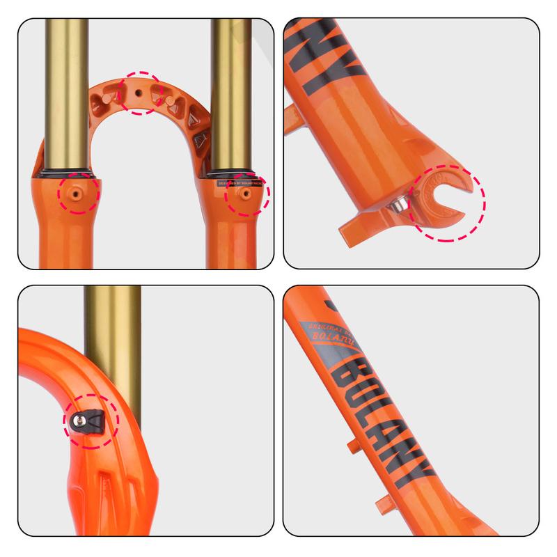 Bolany Mountain Bike Fork 27.5/29 Inch Bike Suspension MTB Air Suspension Fork Shock Absorbing Fork Downhill Suspension Fork