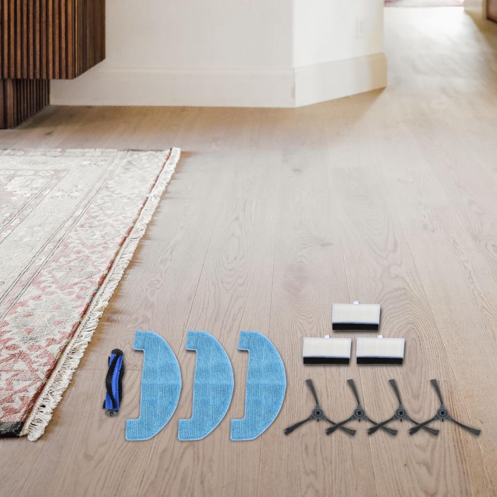 3-In-1 Replacement Loorow AT800 Parts Home Cleaning Side Brush For Corners Compatible With Loorow Effective Dirt Removal