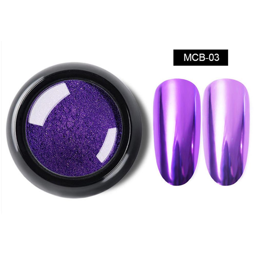 Women Pro 12 Colors Metal Mirror Glitter Nail Art Powder Pigment Decor Tool Manicure Gift