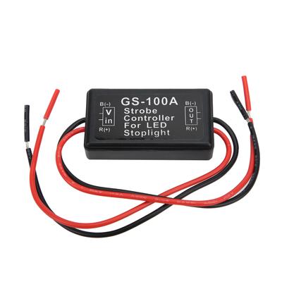 Brake Lights Strobe Controller Plastic LED Flash Control Module GS 100A 12 24VDC