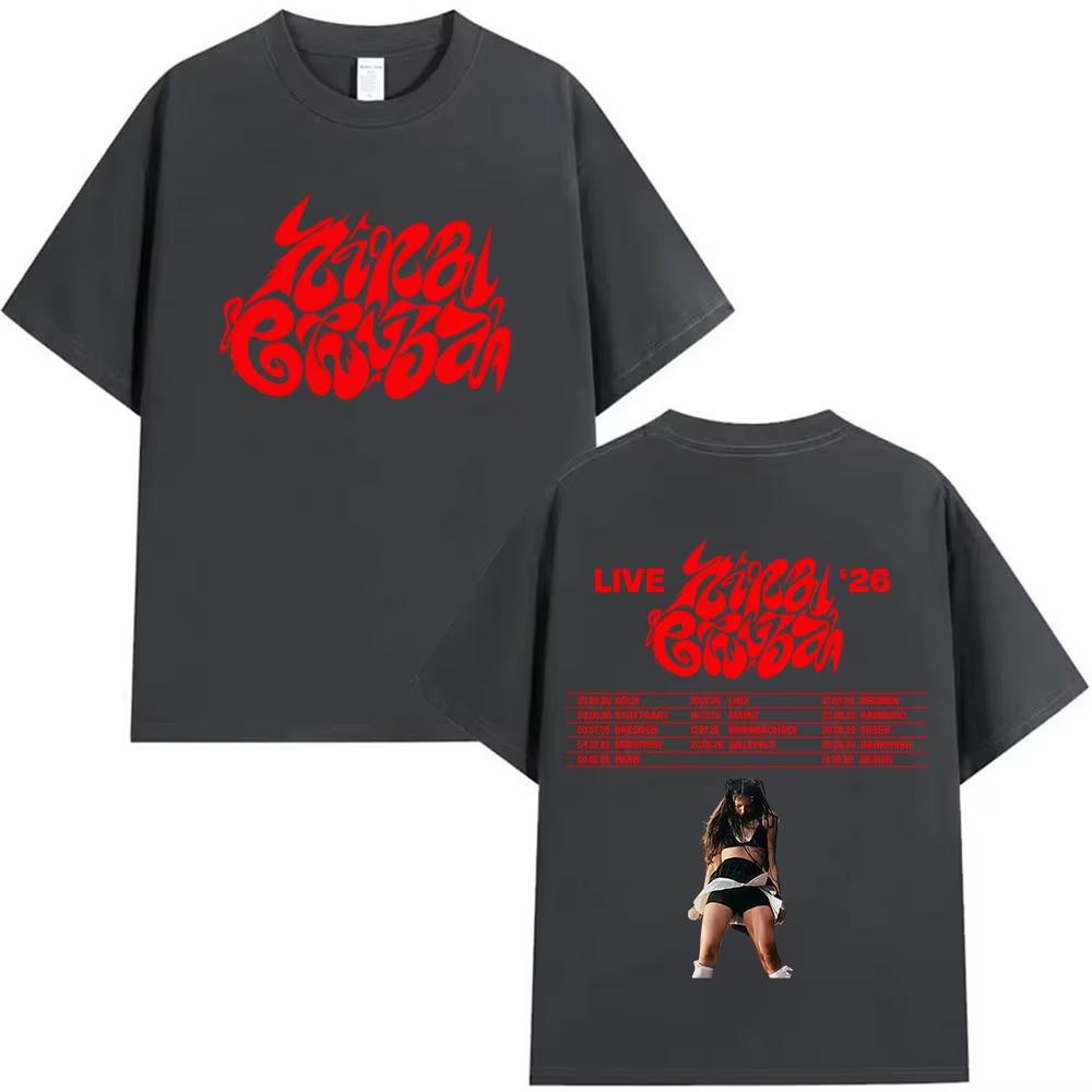 

Rapper Nina Chuba Album Tour Merch T-shirts Men Women Vintage Oversized T Shirt Summer O-Neck Short Sleeve T-shirts Top 2XL