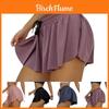 Stylish Women Pleated Athletic Tennis Sports Skirts With Built-in Shorts For Comfort