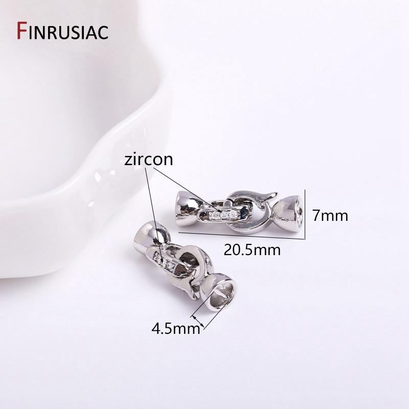 18K Gold Plated Brass Pearl Clasps For Jewelry Making Supplies, Bracelet Nacklace Connectors Jewelry Accessories Wholesale