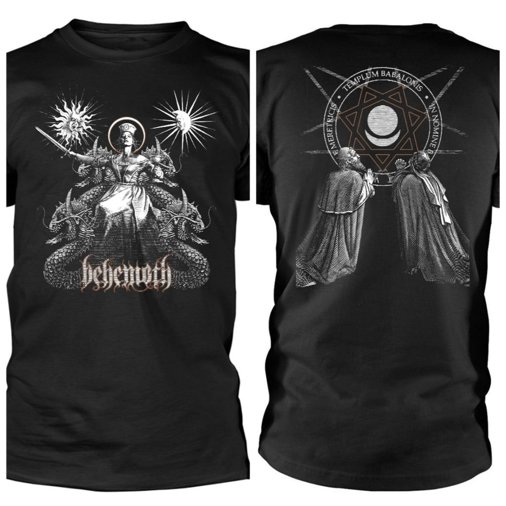 Furor Divinus Behemoth T-Shirt Trendy Printed Brand Pure Cotton T-shirt Short Sleeve Unisex Round Neck Versatile Loose T-shirt