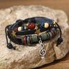 Elegant Leather Wrap Bracelets for Women Bohomian Multi-Layer Beads Cuff Bracelet Jewelry Gift Personalized Accessory