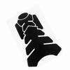 3D Motorcycle Gas Oil Fuel Tank Sticker Pad Protector Decoration Fit for YamahaBlack