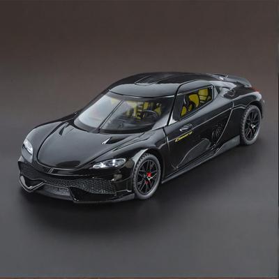 1/24 Scale Koenigsegg Gemera GT Supercar Alloy Diecast Model Car Sound and Light Home Trendy Ornaments Exquisite Simulation Decorative Gifts Boy