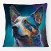 Australian Cattle Dog Shepherd Dog Red Heeler Dachshund Animals Poster Oil Painting Cushion Covers Pillow Case