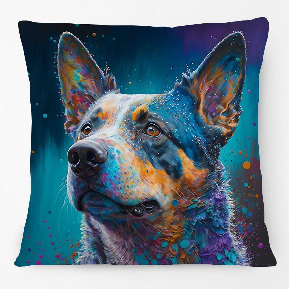 Australian Cattle Dog Shepherd Dog Red Heeler Dachshund Animals Poster Oil Painting Cushion Covers Pillow Case