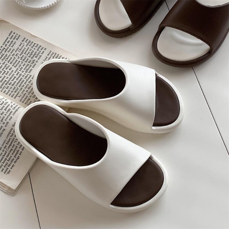 New High-end Women's Shoes, Indoor Casual Wear, Flat and Comfortable One-shoulder Slippers