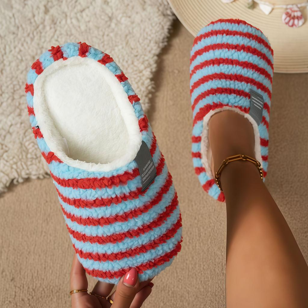 Cat cotton slippers women's autumn and winter home indoor universal soft bottom non-slip silent warm cartoon fluffy slippers