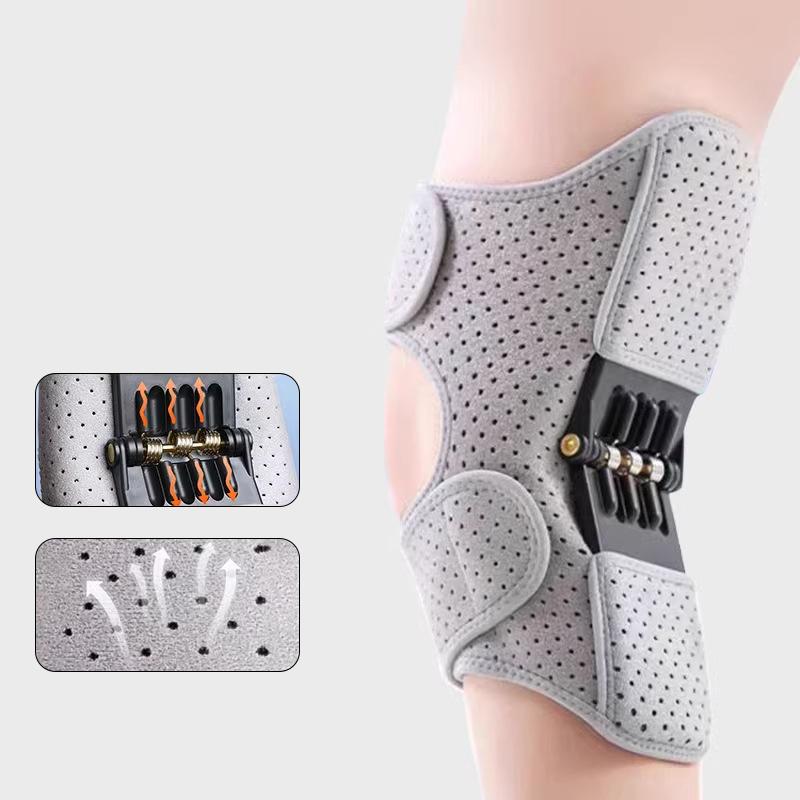 Non-Slip Breathable Knee Booster Adjustable Spring Stabilizer Brace Joint Support Powerful Rebound Springs Knee Assistive Device