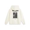 Li-Ning Wade Series Fleece Hoodie With Back Letter Pattern Men Hoodies Mixed-Color Off-White AWDT945-2