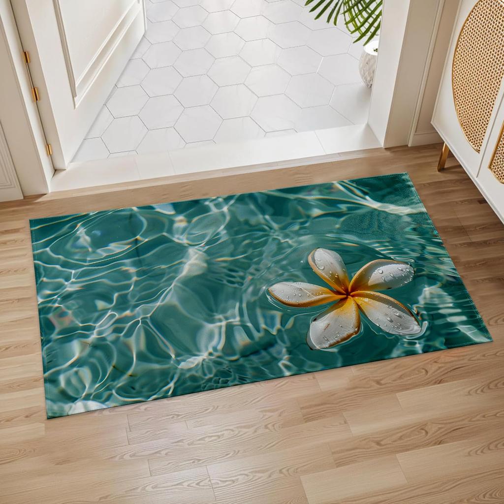 Shark Breaking Wall Door Mat Non Slip Soft Absorbent Indoor Rug Ocean Animal Floor Mat for Entryway Bathroom 17x29.5 Inch