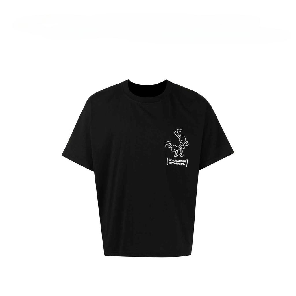 London Fashion Brand New High-end Street Natasha Zinko Unisex Bunny Print Men's T-shirt Pure Cotton Short Sleeve