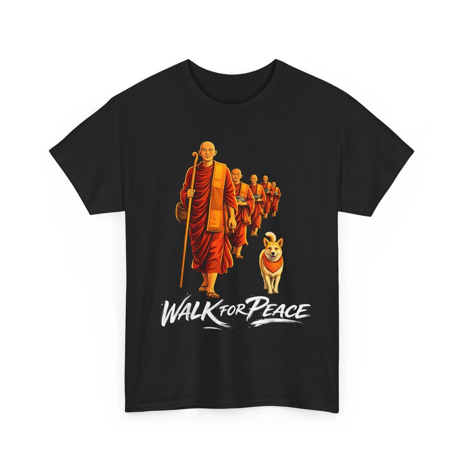 

Walk for Peace Zen Buddhists Monks Aloka Dog Men Women T shirt S