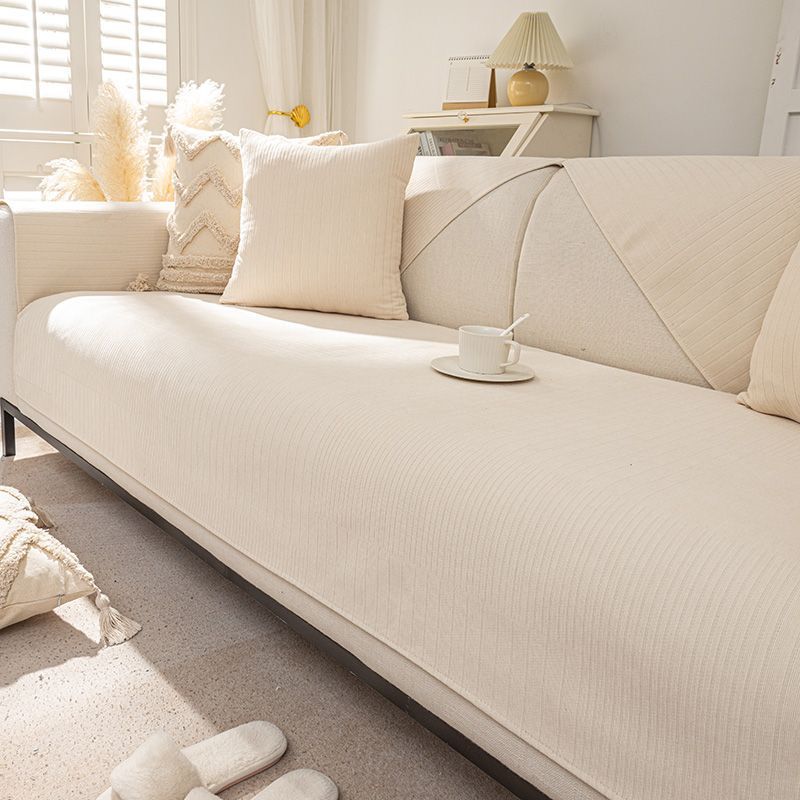 Sofa Cushion Four Seasons Universal Chenille Non-Slip Simple Modern Nordic Solid Color High-End Universal Sofa Cover Cover Cloth