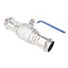 Press Ball Valve 2 Inch DN50 1000PSI WOG 304 Stainless Steel Pipe Ball Valve for Water Oil Steam