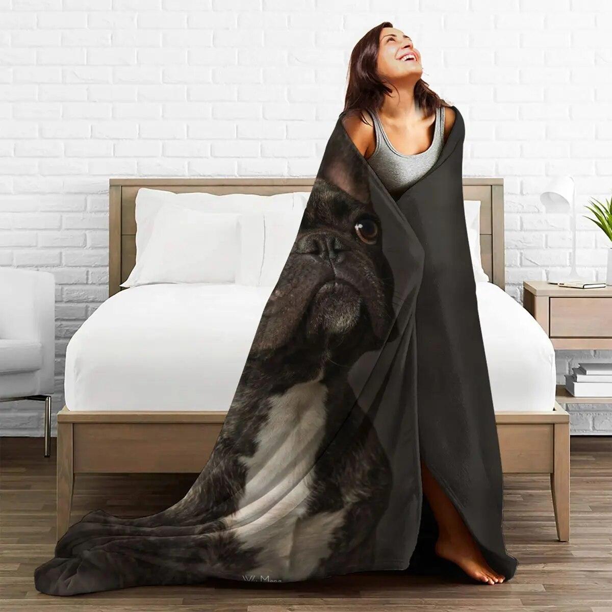 Одеяло с французским бульдогом — фото 5