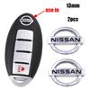 20pcs 2pcs Nissan Hot sale 13mm 3D metal Car Logo Key Fob Decoration Emblem Auto Key Badge Sticker AccessoriesG