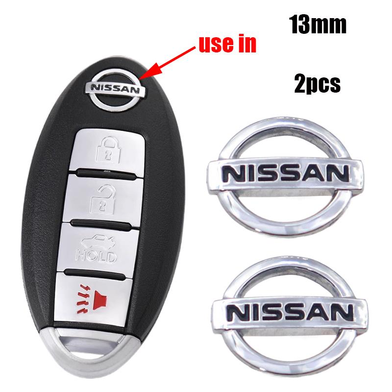 20pcs 2pcs Nissan Hot sale 13mm 3D metal Car Logo Key Fob Decoration Emblem Auto Key Badge Sticker AccessoriesG