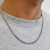 THICK Silver Chain 7mm SOLID STERLING SILVER 925 DIAMOND CHAIN