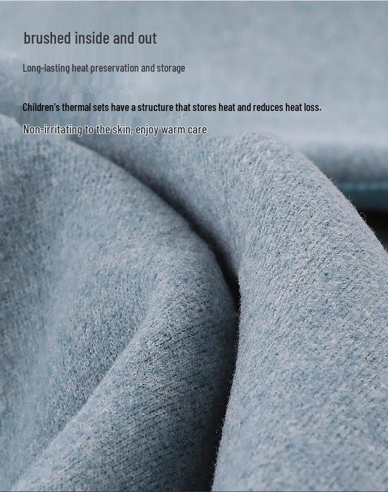 Warme Ondergoedset met Fleecevoering voor Kinderen - Herfst/Winter Pyjama's voor Jongens