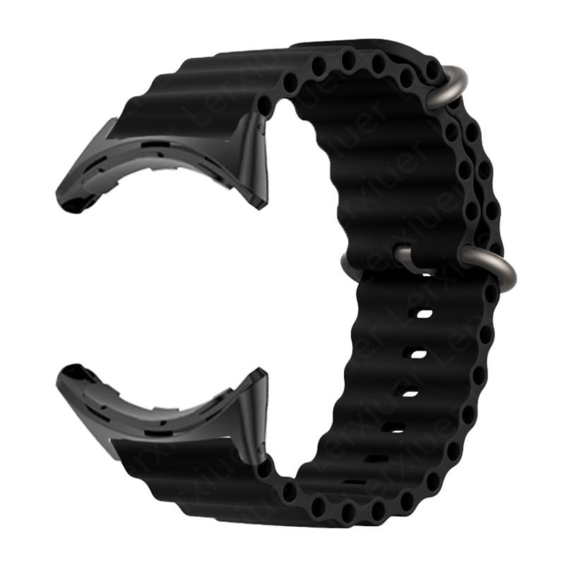 

Ocean strap For Google Pixel Watch 2 band Replacement belt Sport silicone bracelet Correa for Pixel Watch straps Accessories For Google Pixel чёрный