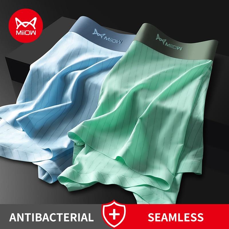 MiiOW 2Pcs Hot Sale Nylon Sexy Men Calzoncillos Boxers Pantalones Cortos  Hielo Seda Grafeno Ropa Interior Hombre Ropa Interior Boxer Panties De  Hombre Top comprar a buen precio — entrega gratuita, reseñas