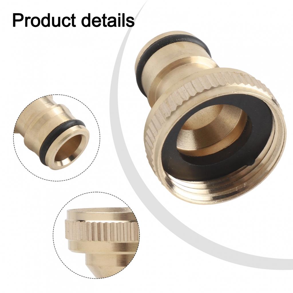 G3/4in Tap Connector Quick Release Fittings Tool Tubing Repair
