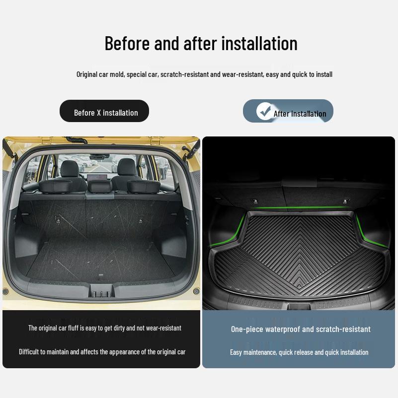 Eco-Friendly TPE Trunk and Seat Back Mat for AION Cars
