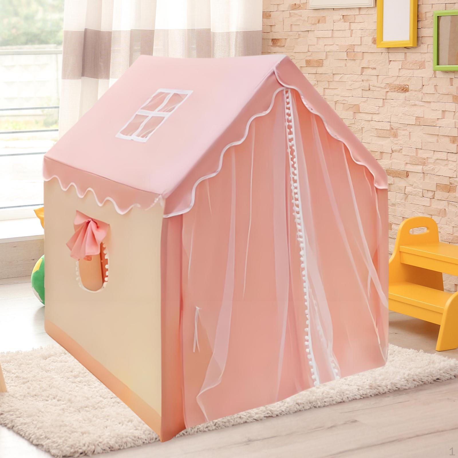 

Детская игровая палатка, детский домик для мальчиков и девочек, складной замок принцессы, игровой домик для дома Pink