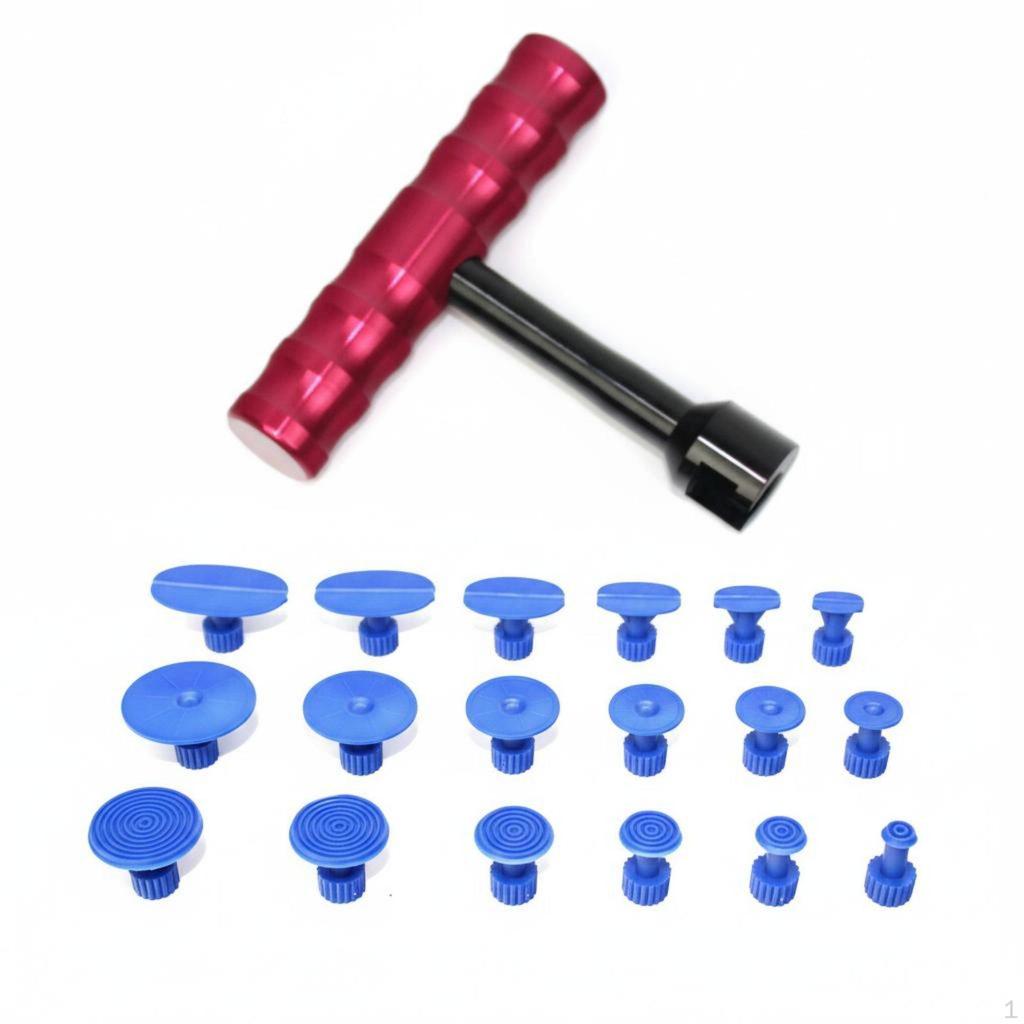 19 Pieces Car Hail Damage Repair Kit DIY Friendly Metal Reshaping Strong Pulling Power