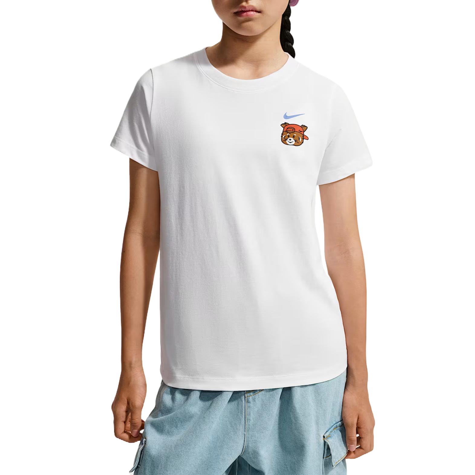 

Nike Soft Cotton Round Neck T-Shirt Comfortable Kids tops IR7551100 S