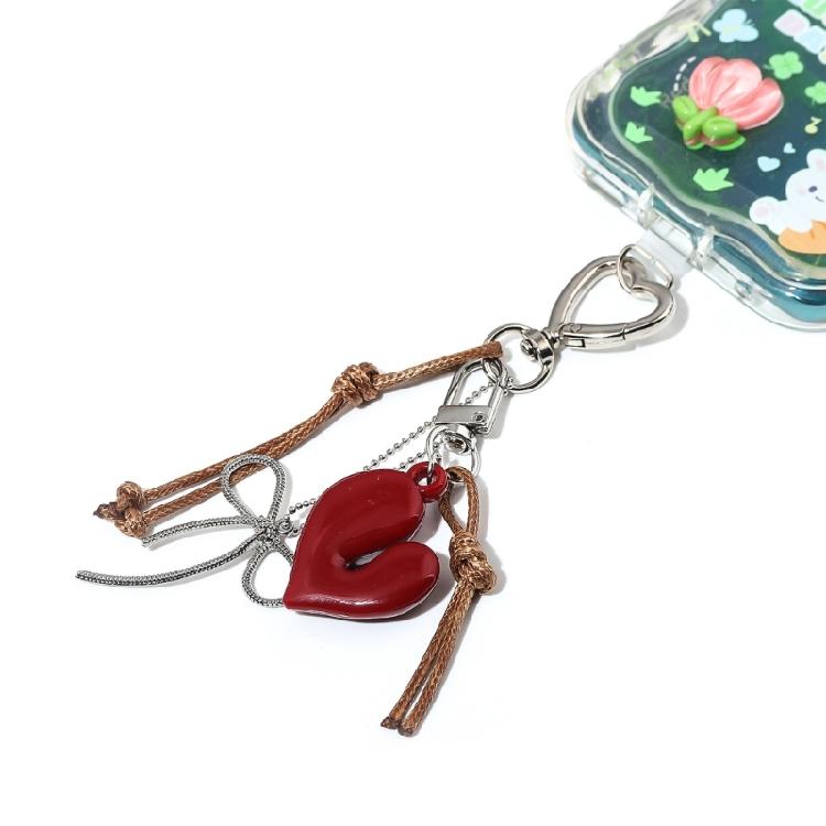 Aesthetic Keychains Purse Handbag Backpack Bag Pendant Charms Heart Bows Keychains Charms Car Keyring for Women Girls